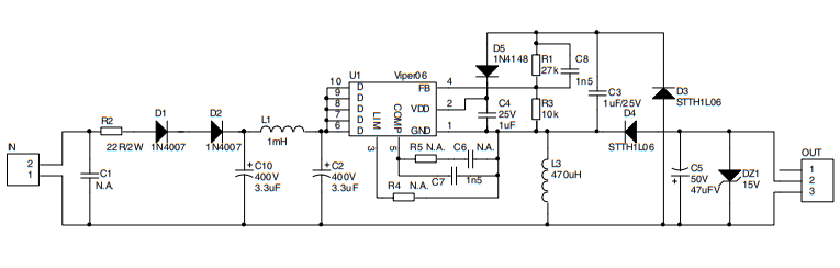 Schematic - STMicroelectronics STEVAL-ISA096V1 Demonstration Board